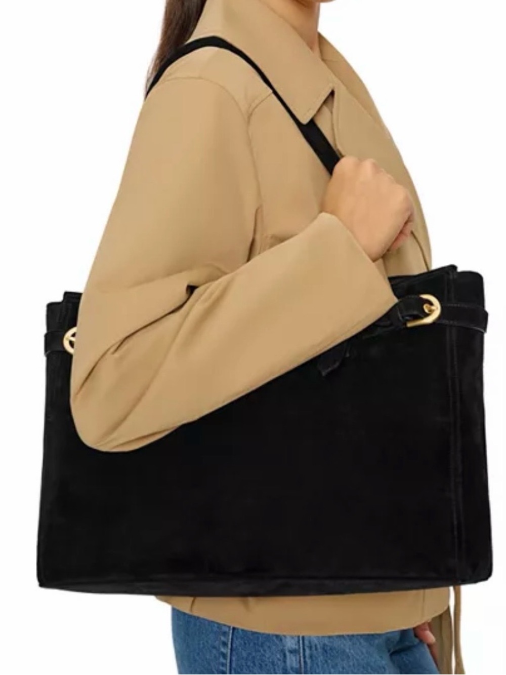 REFORMATION
Beatrice Suede Tote - Black - Picture 8 of 10